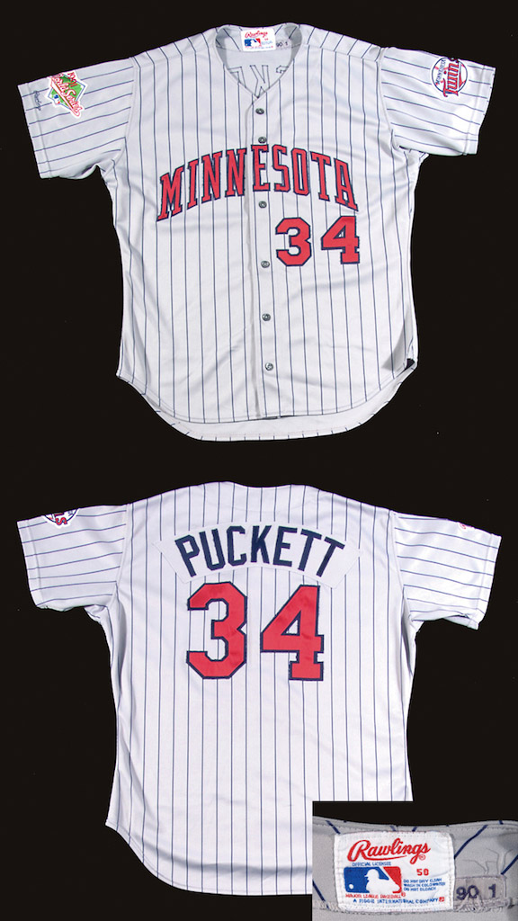 Kirby Puckett's jersey from Game 6 of the 1991 World Series up for auction  - Bring Me The News