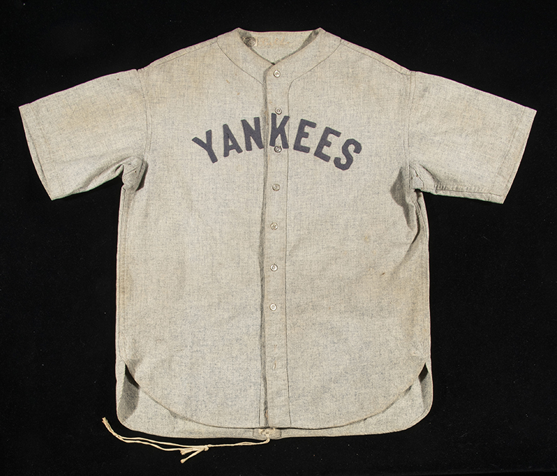 RARE NEW YORK YANKEES BABE RUTH LAST TIME IN UNIFORM COLOR