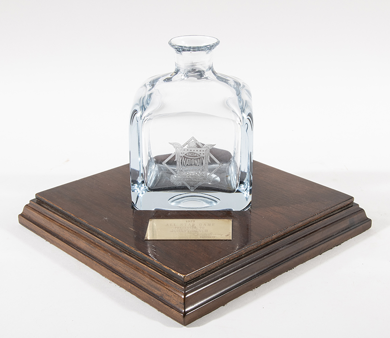 1975 Johnny Bench AllStar Game presentational decanter Barnebys