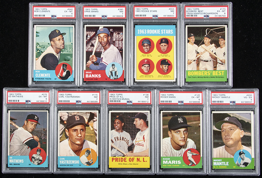 1963 Topps Baseball near complete set (574 cards) with... Barnebys