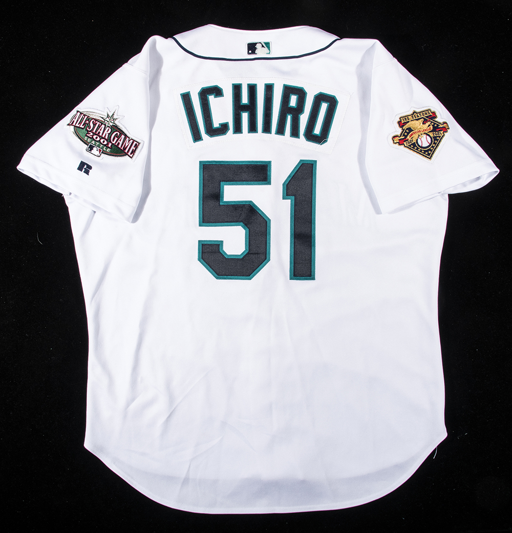 Ichiro Suzuki 2001 Game-Used Mariners Jersey (Hunt Auctions