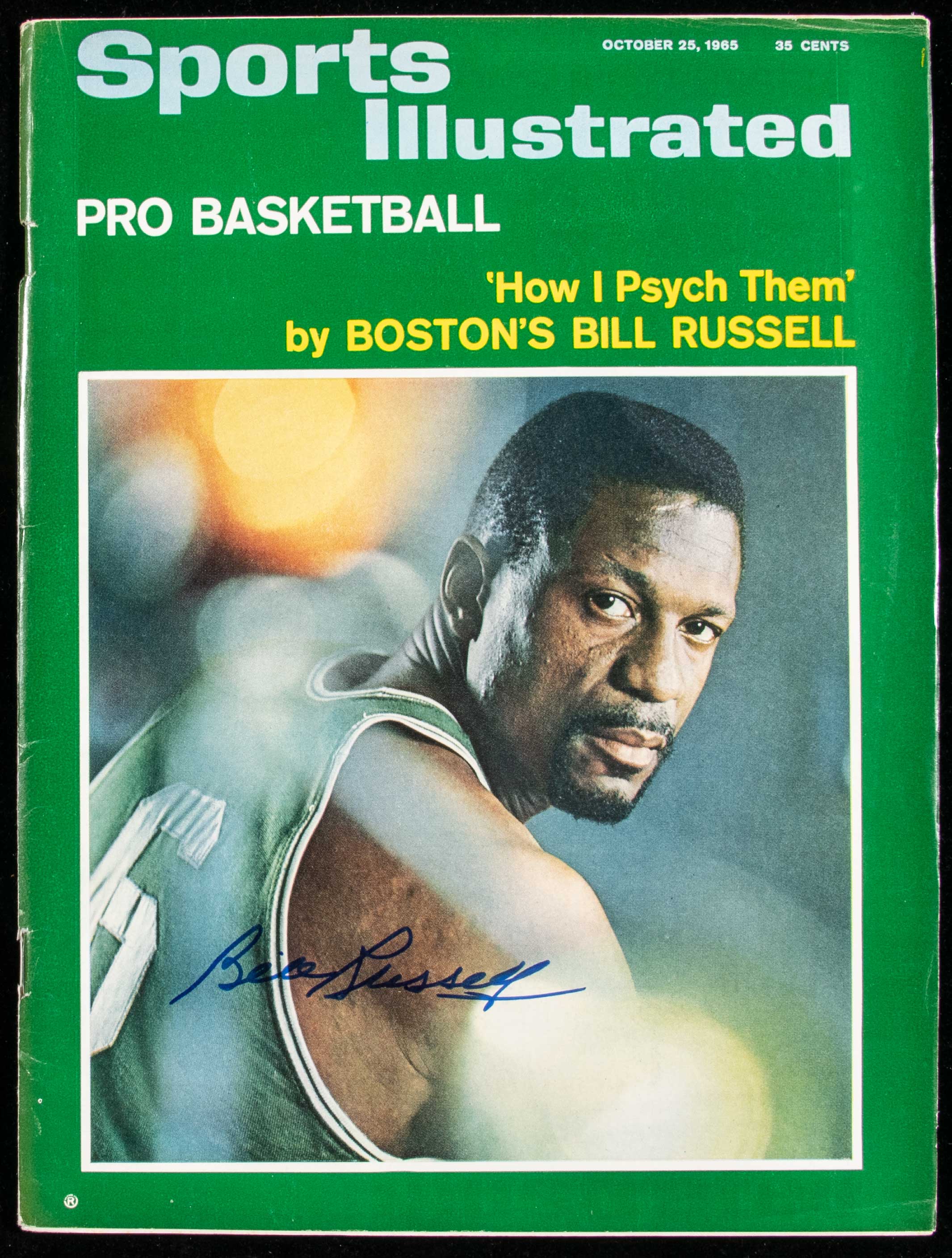 Bill Russell Autographed 1965 Sports Illustrated | Barnebys