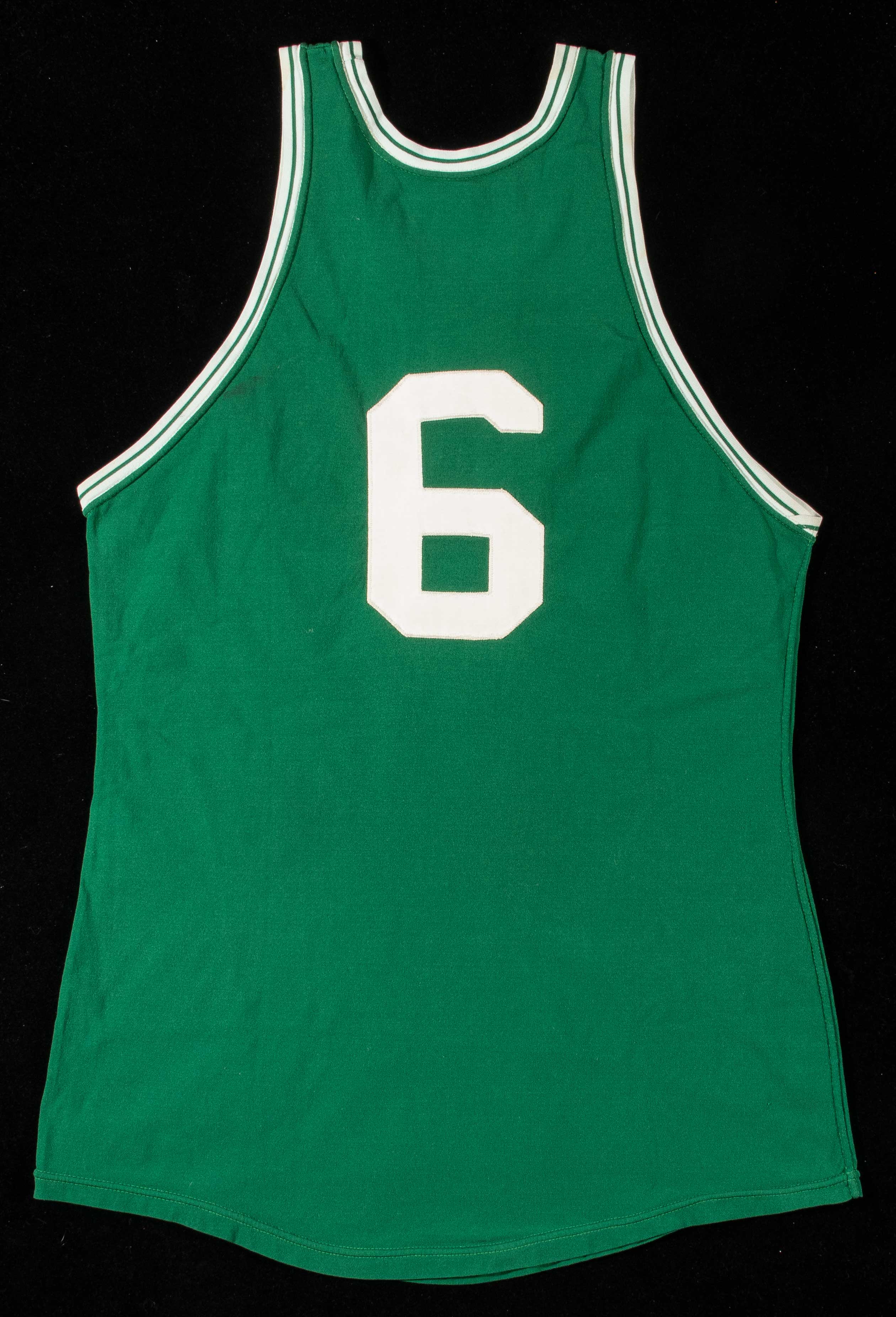 Sold at Auction: Exceptional Bill Russell Boston Celtics professional model  jersey c.1958 (Resolution Photomatch).