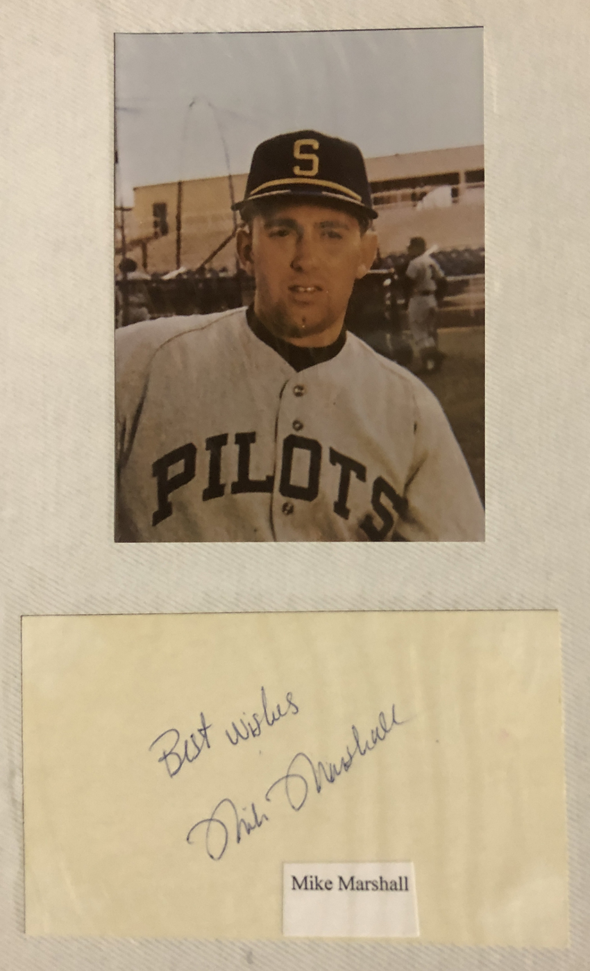 AUTOGRAPHED MIKE HEGAN 8x10 Seattle Pilots Photo - Main Line Autographs