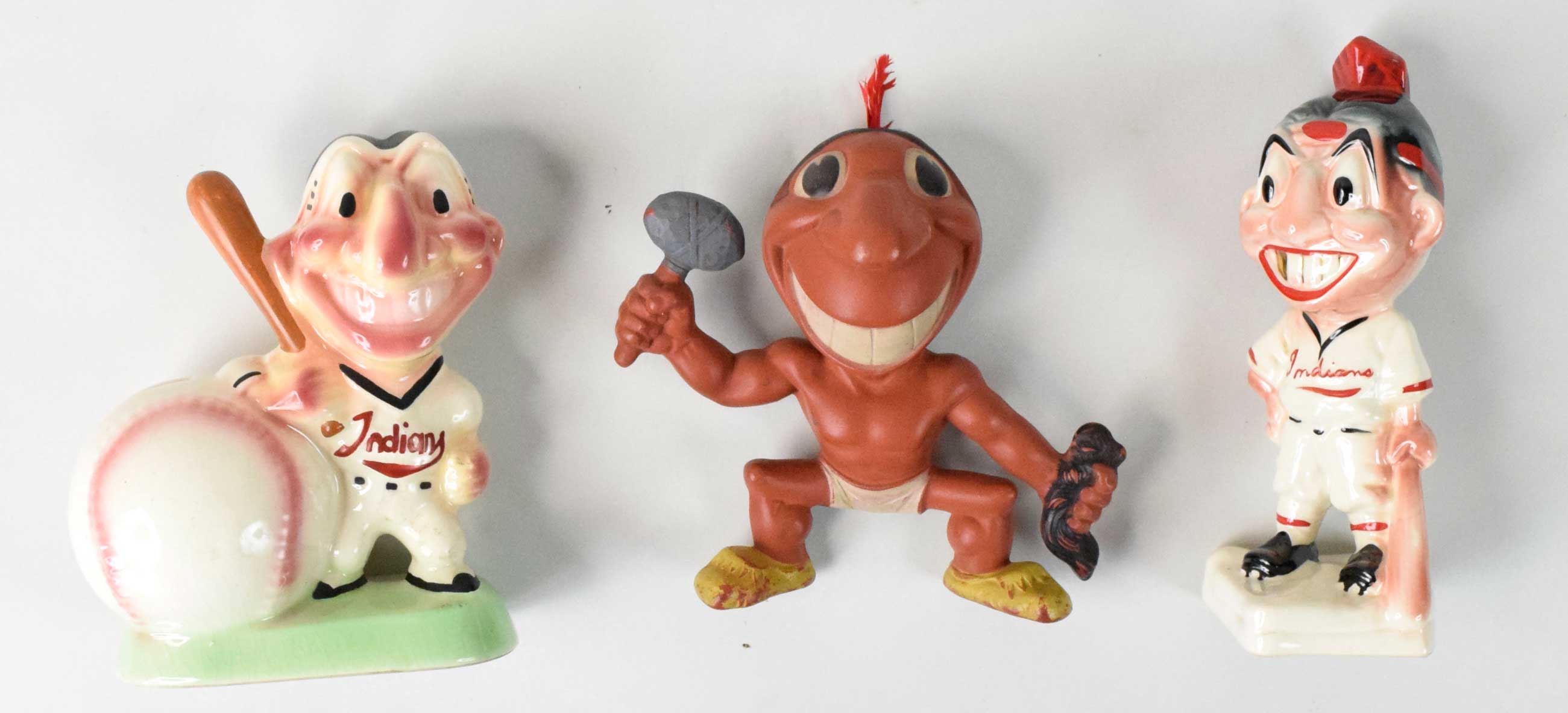 Sold at Auction: CLEVELAND INDIANS STANFORD POTTERY CHIEF FIGURE