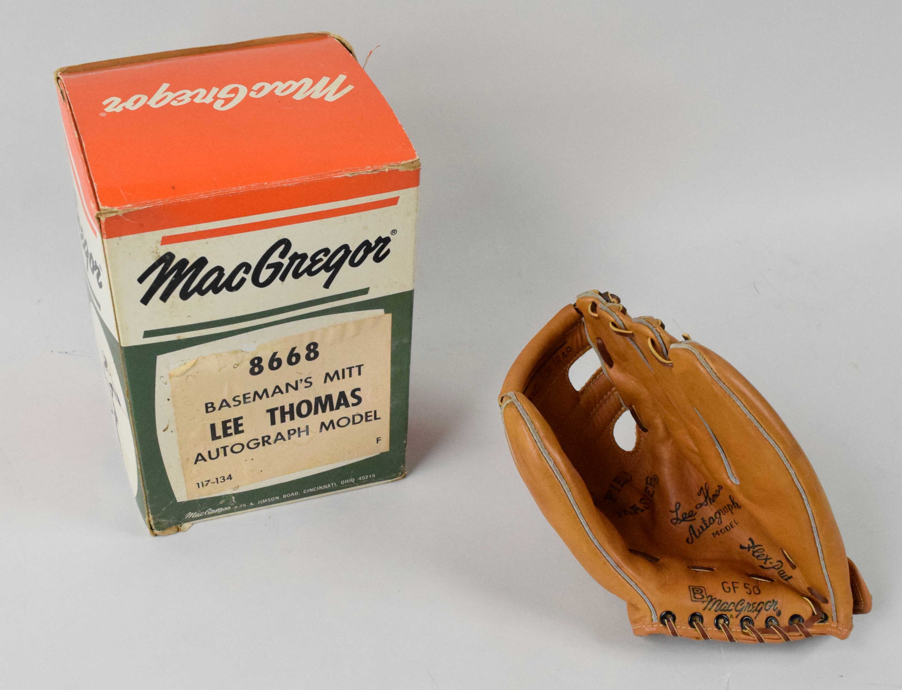 Lee Thomas store model baseball glove with MacGregor box | Barnebys